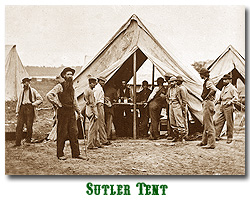 Photo of sutler tent